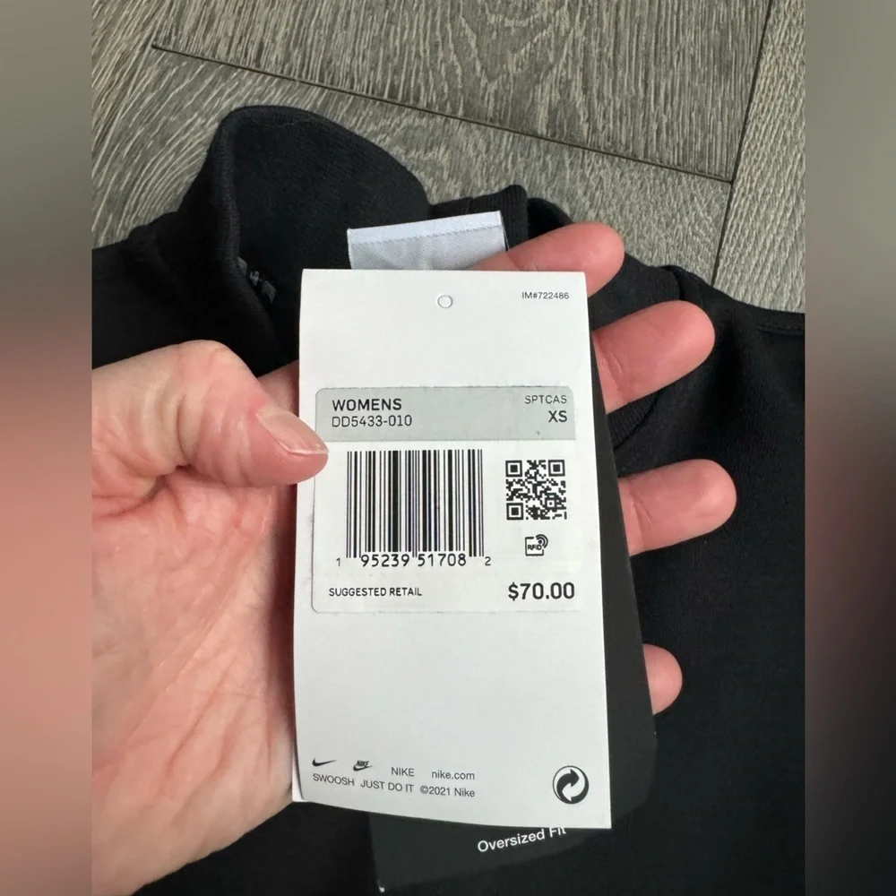Nike Air Mock Fleece Sweatshirt Size XS